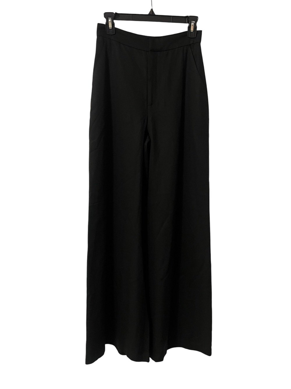 Reformation Wide Leg Black Trousers Pants Size 2